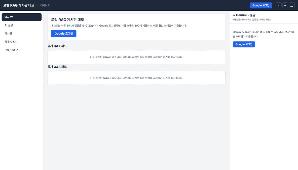 KRAG-LLM dashboard